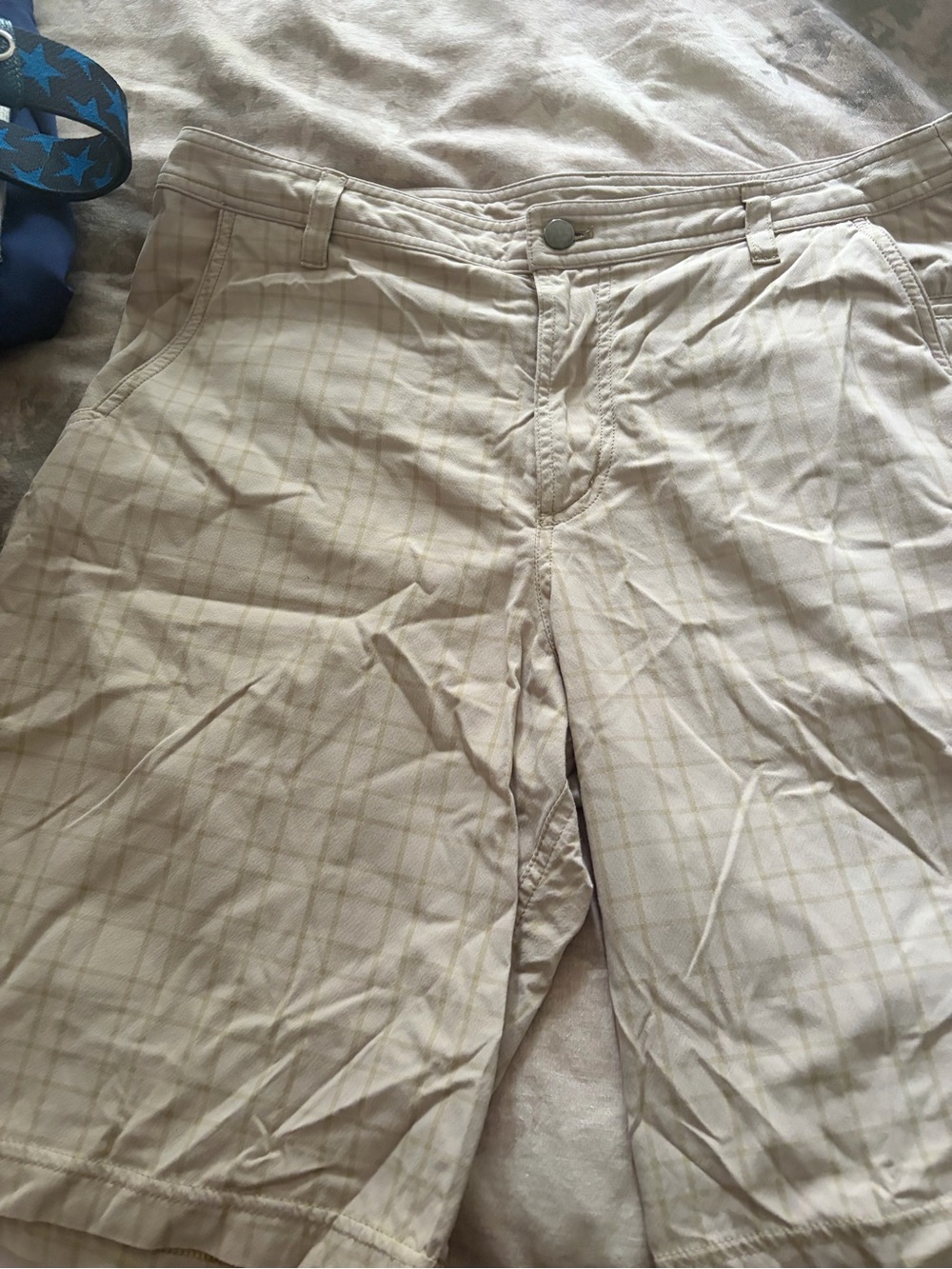 lululemon athletica Tan Plaid Chino Shorts